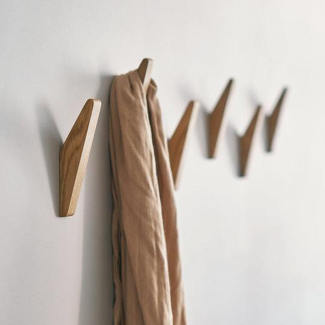 Natural Wood Triangle Hooks