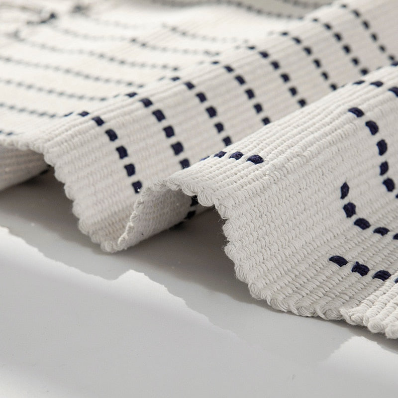 Neat Lines Cotton Rug