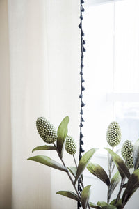 Black Tassel Curtain
