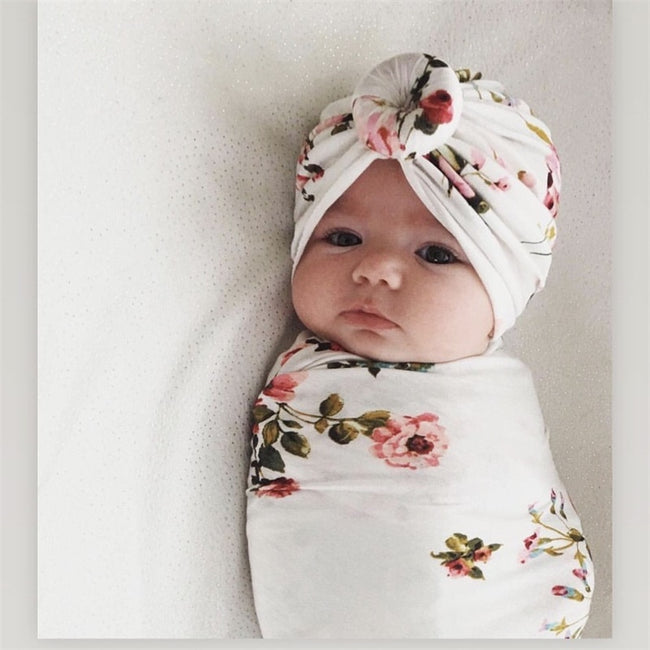 Baby Swaddle Wrap and Headband