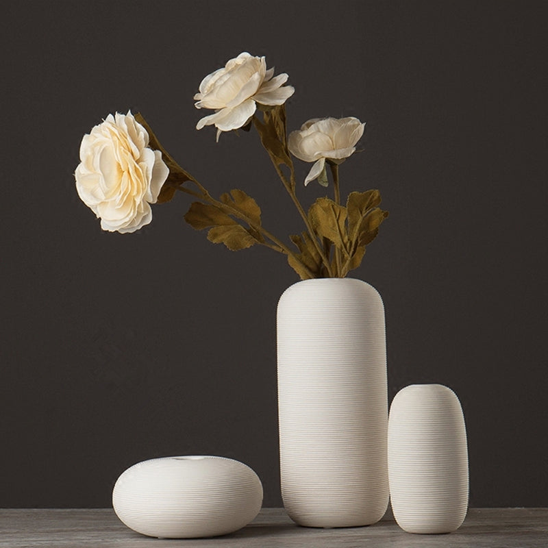Rounded Scraped Vase