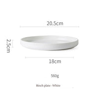 Stripes of White Tableware