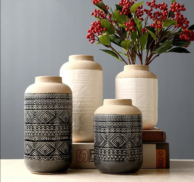 Nordic Retro Ceramic Vase