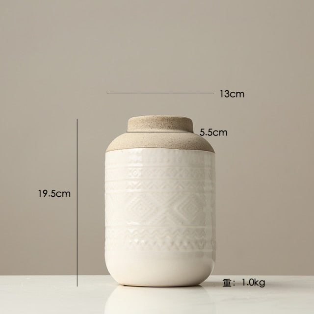 Nordic Retro Ceramic Vase
