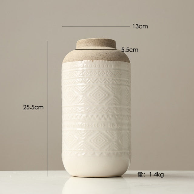Nordic Retro Ceramic Vase
