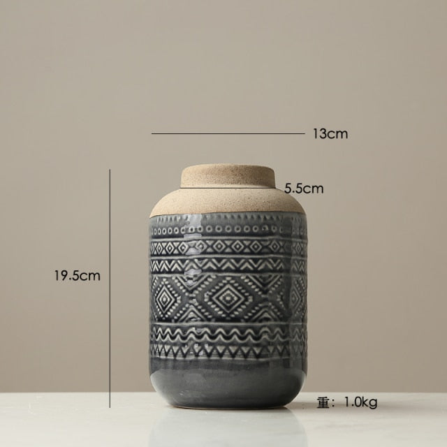 Nordic Retro Ceramic Vase