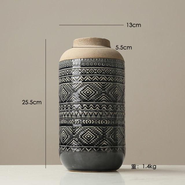 Nordic Retro Ceramic Vase