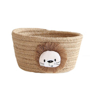 Lion Hand-Woven Storage Basket