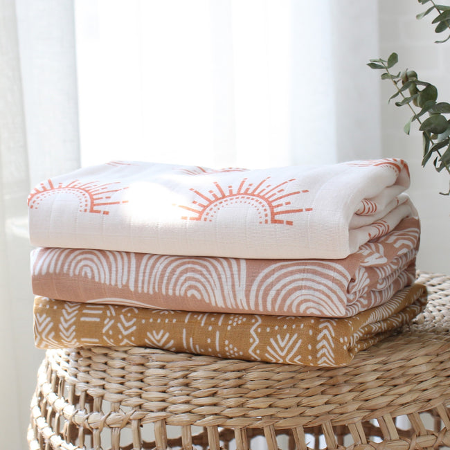 Multiple Patterned Baby Blankets