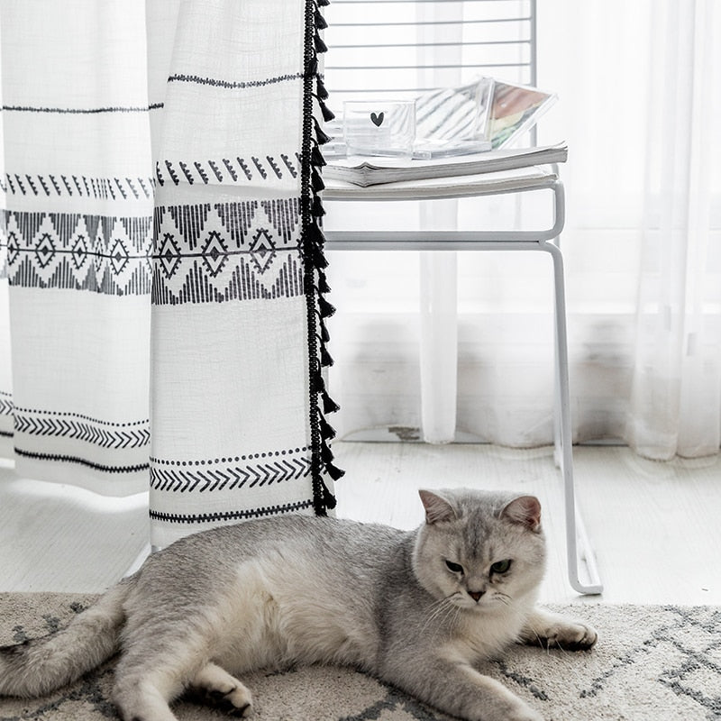 Boho Geometric Curtains