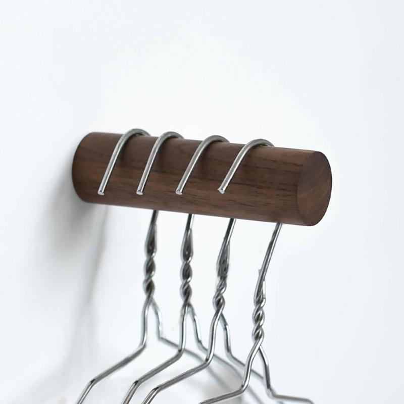 Angled Wood Wall Hooks
