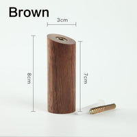 Angled Wood Wall Hooks