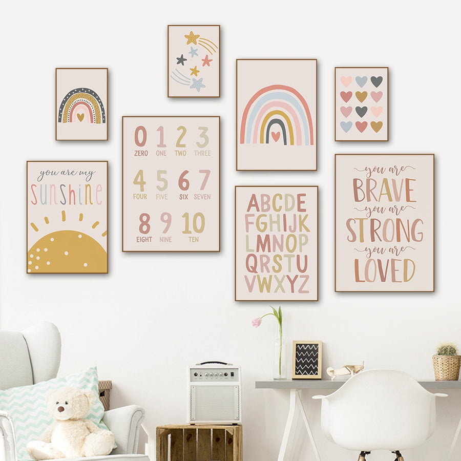 Sunshine, Love, and Rainbows Wall Art