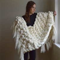 Chunky Tassel Blanket
